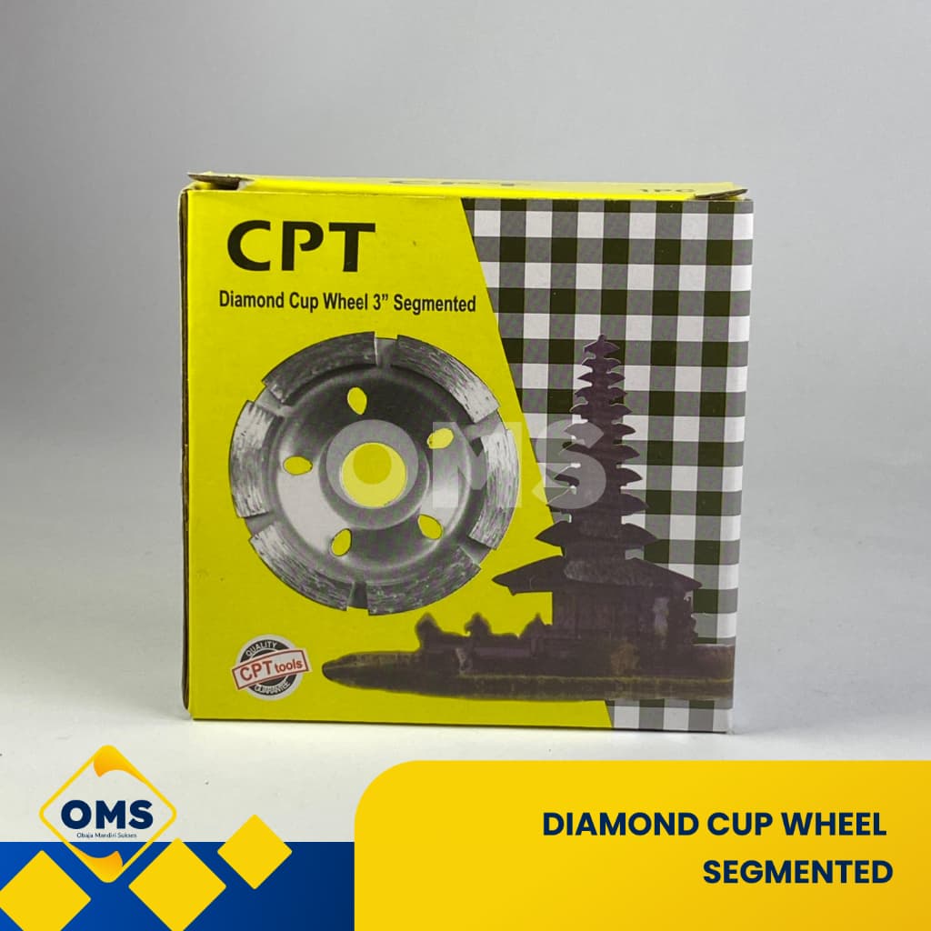 CPT National Segmented Dry Cup Diamond Wheel 3"–4"