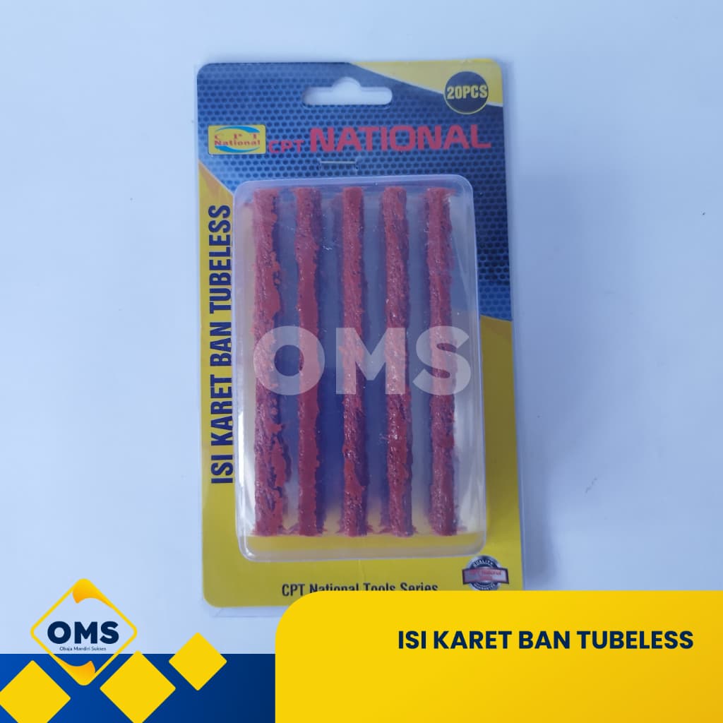 Tubeless Tire Repair Rubber Plugs, 20-Pack