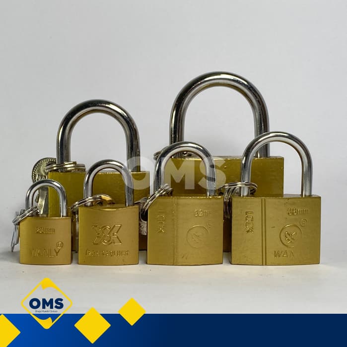 Iron Brass-Plated Padlock 20–63mm