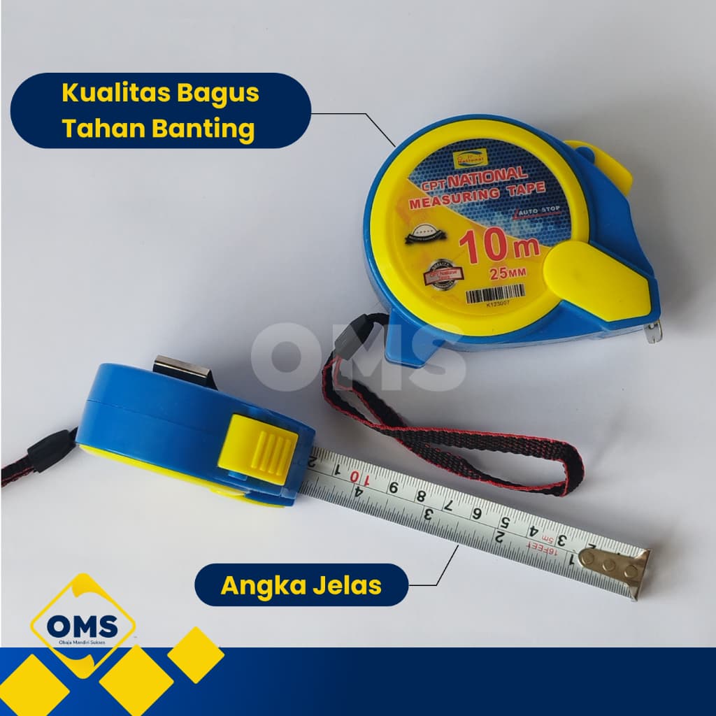 CPT National Autostop Tape Measure 3–10m